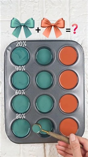 I Mixed Teal & Terracotta to Create 4 Stunning New Colors 🎨 #colorpalette #colormixing #satisfying