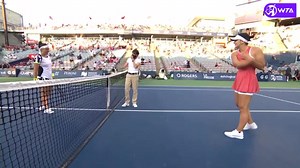 A three set battle! 🇹🇳 Ons Jabeur fights her way into the final eight at the Omnium Banque Nationale. | WTA