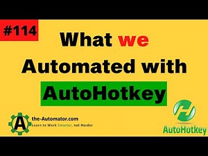 What We Automated with AutoHotkey #114