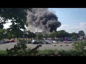 Black smoke fills sky after Bulgaria bus bombing