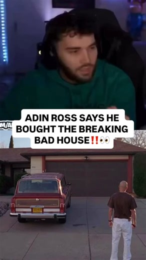 Drip on Instagram: "Adin Ross claims he is the new owner of the Breaking Bad house ‼️😳"