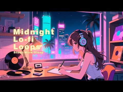 Midnight Lo-fi Loops | Lo-fi Beats for Study, Focus, Work, and Sleep