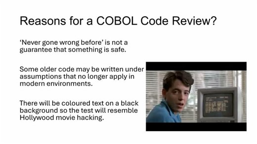 hack::soho | Reviewing COBOL for Fun and Profit | Nick Dunn | IOActive, Inc.