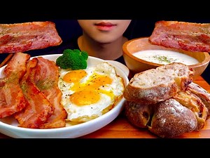 ASMR MUKBANG Howl's Moving Castle Movie~ Howl Set Menu! BACON, FRIED EGGS, CAMPAGNE (EATING SOUNDS)
