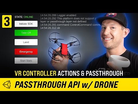 Oculus Passthrough API For Drone FPV With Unity - (VR Controller Input #3)