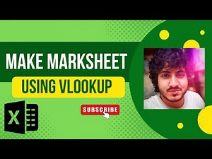 Make Marksheet using VLOOKUP