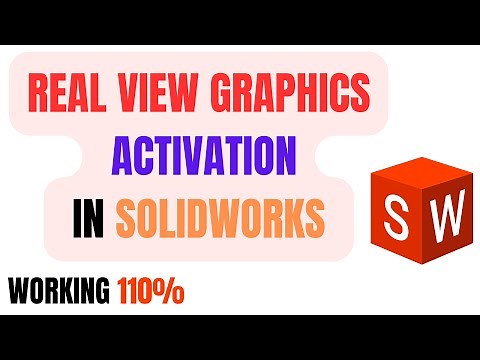 How to Activate REAL-VIEW GRAPHICS in SOLIDWORKS (updated 2024) 110% working