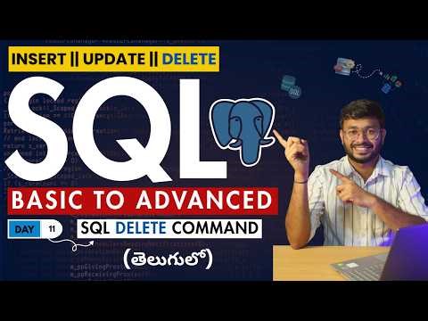 SQL DELETE Command | How to Delete Data from Table | SQL Tutorial for Beginners in Telugu