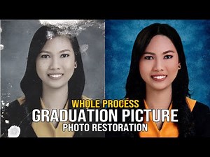 Graduation Picture - Photo Restoration (Realtime) Full Video