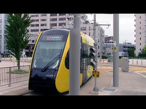 Utsunomiya Light Rail Drivers View 宇都宮ライトレール 前面展望