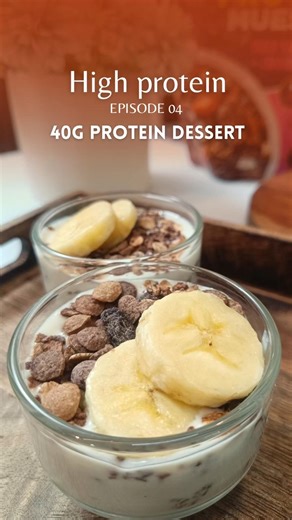 High Protein Yogurt Bowl | 40g Protein Dessert | Low effort Big taste l #shorts