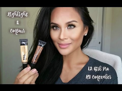 Highlight & Contour w/LA Girl Pro HD Concealer! Also check my updated video!