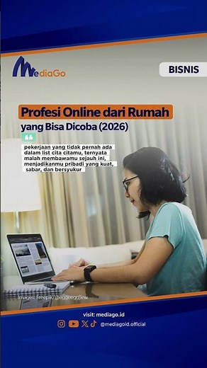 Pekerjaan online dari rumah tanpa modal 💻. Cocok untuk pemula & side income #freelance #kerjaonline