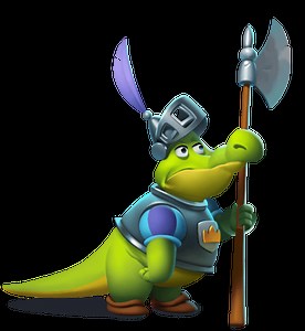 Croco 2d Character Spine Animation - Inga Smolnikova