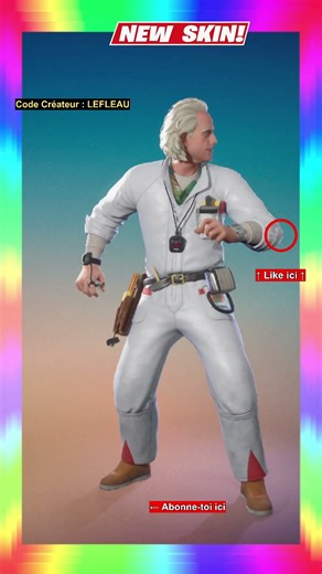 ↑ CLIQUE ICI ↑ | NEW SKIN DOCTEUR BROWN | #shorts #skin #fortnite