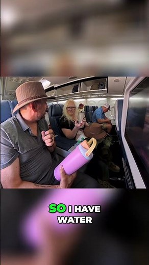 First Class- Nah, She Brought a Water Bottle on the Plane!