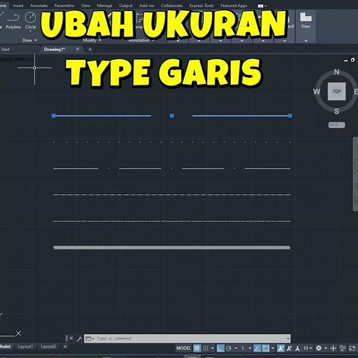 How to change the line type size in AutoCAD