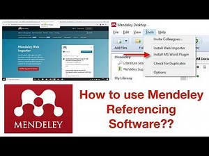 How to use "Mendeley Desktop" Software for Referencing ? - Step by Step Demo. 2.0