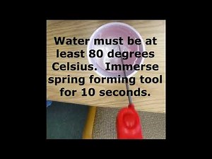 Making a Compression Spring from 1.75 mm PLA filament from a 3D printer