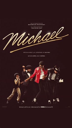 CineTrailers 🍿 on Instagram: "​🕺👑 MICHAEL 👑🎤 ​Sortie en salle 📅 : 22 avril 2026 Genre 🎭 : Biopic, Drame musical ​Réalisation 🎬 : Antoine Fuqua Scénario ✍️ : John Logan Avec 🌟 : Jaafar Jackson, Colman Domingo, Nia Long, Miles Teller, Laura Harrier, Juliano Krue Valdi, Jessica Sula ​Synopsis 📖 : Le film retrace la vie et la carrière du légendaire Michael Jackson, depuis ses débuts avec les Jackson 5 jusqu'à son ascension mondiale, en abordant à la fois ses succès artistiques et sa vie pr