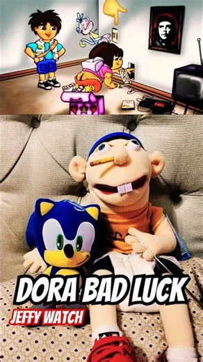 SML Shorts: Jeffy Watch Dora The Explorer Bad Luck #smlshorts #sml #jeffy #dora #shorts #luck