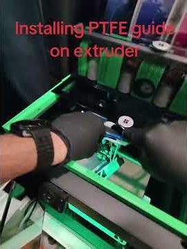 PTFE guide installation at extruder #3d #3dprinting #viral #viralvideo #viralshorts