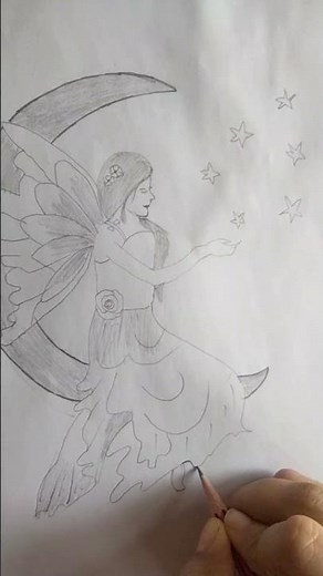 How to Draw a Cute Pari (Fairy) | Simple & Creative SketchPari Drawing Tutorial | Angel Fairy Sketch