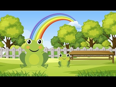 Five Little Frogs Jumping on the Bed 🐸 | Learn Counting with Nursery Rhymes 🎶 Kids Giggle Verse