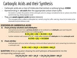 Organic Chemistry #14: Carboxylic Acids and Esters (Slides and Student ...