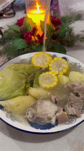 Tender pork, sweet corn, and savory broth! This is so good! #porknilaga #filipinofood #shorts