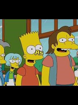 Bart pranks the homeroom teacher.#thesimpsons