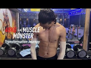 48kg to Muscle Monster – 90 Days Gym Transformation Challenge