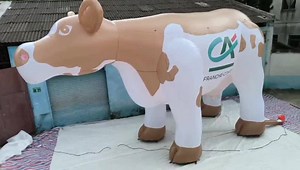 Popular Milking Cow Inflatable Air Inflation Cow Milka Costume Outdoor Decoration