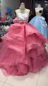 The Pink Glinda Bubble Gown Cosplay - Cosplay Costume Hand Bead Ballgown - Etsy