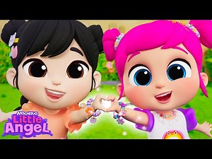 Emmie's DIY Friendship Bracelet Song! 🎨 | Little Angel Kids Songs & Nursery Rhymes