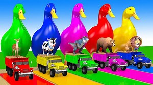 Colorful Ducks & Animals on Trucks 🦆🚛 | Learn Colors with Animals for Kids Enjoy this fun and colorful truck animation made especially for kids and toddlers 🚚🌈 In this video, children will watch colorful trucks, learn about vehicles, colors, and enjoy a happy animation in a safe and entertaining way. This video helps kids improve color recognition, visual learning, and early education skills. ✔️ Bright colors ✔️ Fun truck animation ✔️ Safe & made for kids Thanks for watching Colorful Animal