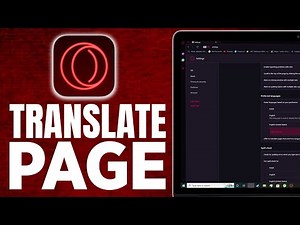 How To Translate Page In Opera GX (Full 2024 Tutorial)