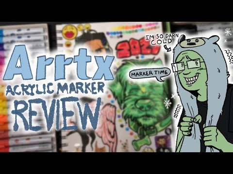 REVIEWING ARRTX ACRYLIC MARKERS// Draw With Me! (Sorry for the audio)