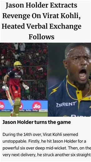 Jason Holder Extracts Revenge On Virat Kohli, Heated Verbal Exchange Follows
