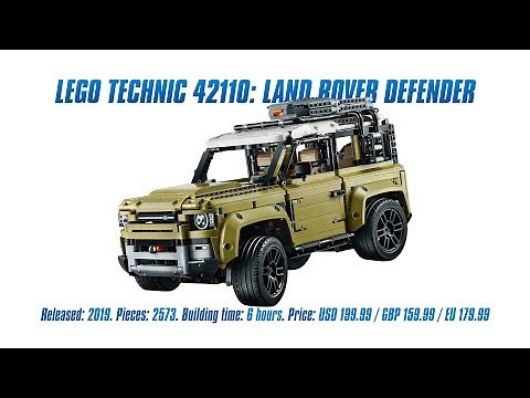 LEGO Technic 42110: Land Rover Defender: In-depth Review, Speed Build & Parts List [4K]