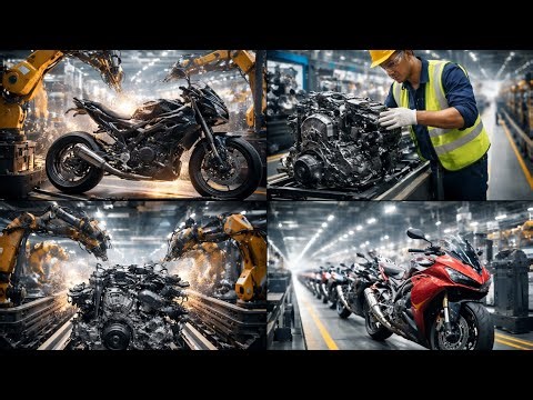 How Motorcycles Are Made | Inside a Modern Motorcycle Factory Production Line