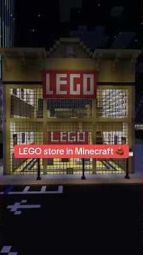 Minecraft LEGO Store Build – City Center Highlight