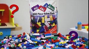 1000 Pieces Unique Clear Building Bricks - 9 Block Sizes & 50 Roof Pcs - Compatible & Tight Fit w All Major Brands - Great Activity for Creativity & School Projects - Kids Easter Basket Stuffer Gift