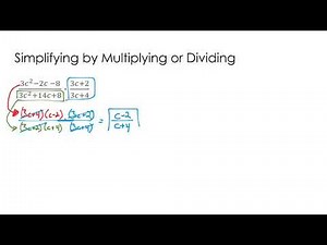 Simplify Rational Expressions (multiplying and dividing)