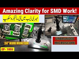 {1055} Budget HDMI Microscope Full Review | Powerful Zoom, Dimmable LED & Samsung Display Test