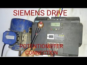SIEMENS SINAMICS V20 DRIVE POTENTIOMETER CONNECTION