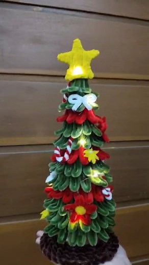 Handmade Fuzzy Wire mini Christmas Tree with lights🌲 Feels the presence of Christmas and Celebrate the holidays with something truly unique! Our cozy, customizable trees are crafted from fuzzy wires and made just for you! 🤍 Pre-orders now open — reserve yours before they’re gone! #christmasdecor #fuzzychristmastree | Mary Louise