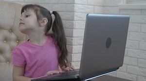 Child Clicks On Keyboard Smiling Little Stock Footage Video (100% Royalty-free) 1036850378 | Shutterstock