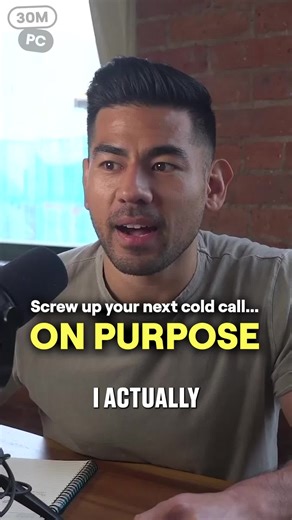 We want you to screw up your next #coldcall | cold call