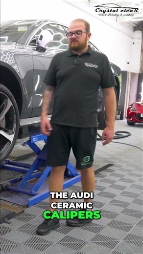 Audi RS7 Ceramic Caliper Refurbishment #shorts